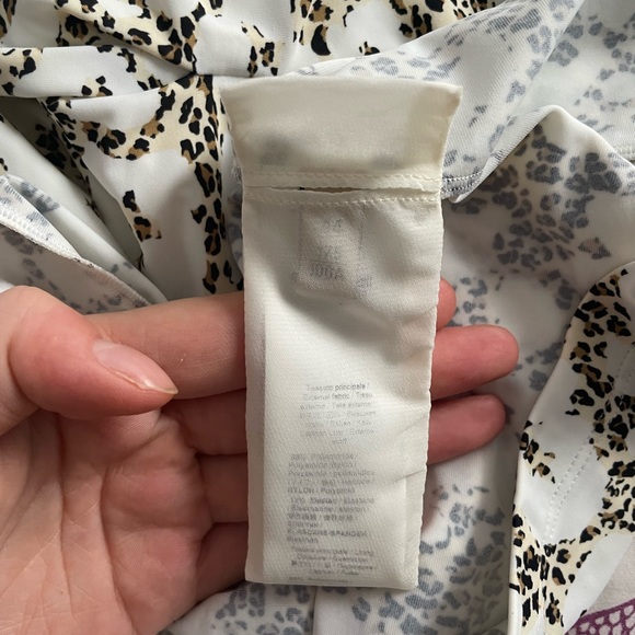 Roberto Cavalli Cheetah Print Ruched Sleeveless Top - Picture 3 of 6